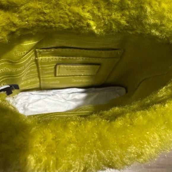 Kate Spade Lime Green Furry Crossbody Bag - Picture 4 of 4